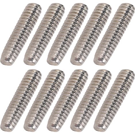 50-teiliges Sortiment an Gewindestiften A2-70 Edelstahl-Madenschrauben M2x8 (1/5)