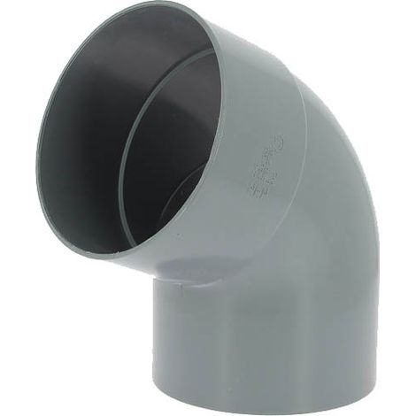 Adequa – Coude PVC mâle-femelle 67°30 Ø160 mm – Raccord d'évacuation pour plomberie – Changement de direction efficace dans les conduits (1/2)