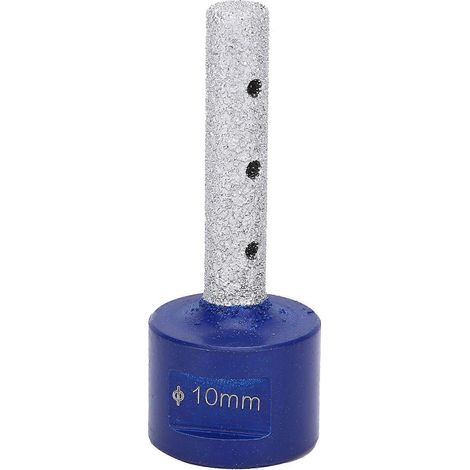Diamant-Trockenbohrer mit Gewindeschneidkopf, geradem Schaft, gelöteter Bohrung, Polierbohrer, 10 mm
