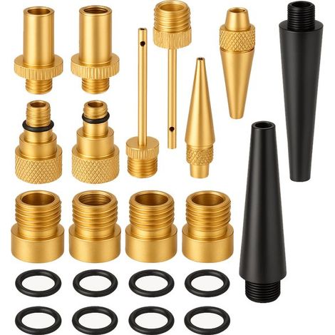 Kit adaptateur de valve de vélo de haute qualité avec embout convertisseur  pompe à vélo SV AV DV (1/5)