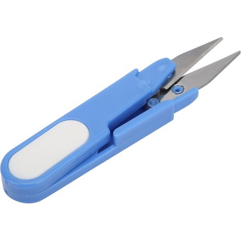Ciseaux de pêche portables en acier inoxydable, coupe-fil en U avec étui.
