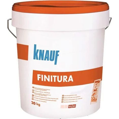 Stucco pronto in pasta KNAUF Finitura Bianca per rasatura liscia 20 kg