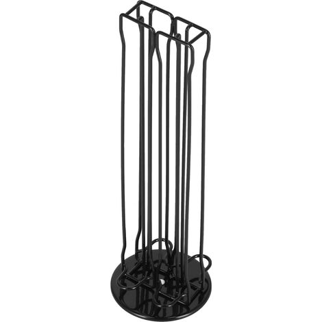 Porte-capsules de café rotatif à 360° en métal, design simple, pouvant contenir 40 capsules. (1/5)