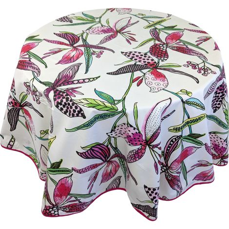 Nappe coton enduite PARADIS Rond 170x170 cm (1/5)