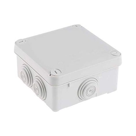 scatola di derivazione quadrata stagna Plexo - grigio RAL7035 - 650°C - IP55 105x105x55