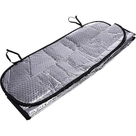 Pare-soleil pliable pour pare-brise de voiture, protection solaire réfléchissante contre la chaleur (argenté)-Silver (1/2)