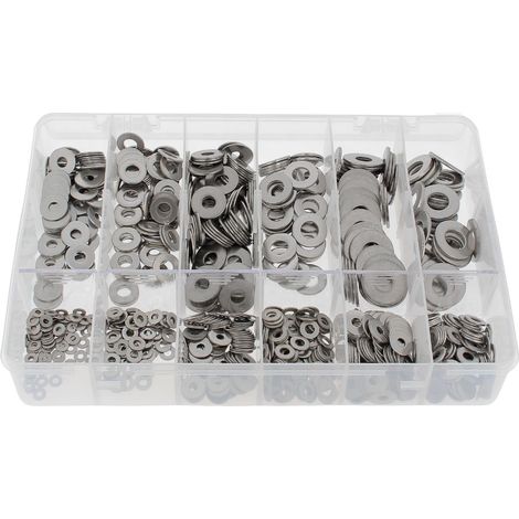 Coffrets de 1025 Rondelles "M" + "L" Inox A2 NFE 25513