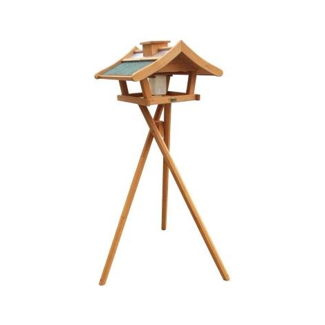 Vogelhaus ''Estland'' mit Silo und Ständer 54x48x32cm