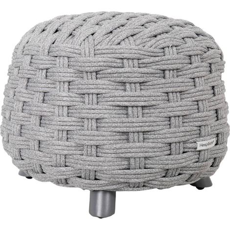 Pouf da giardino obbae grigio grafite - Hespéride