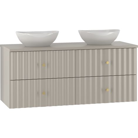 Meuble double vasque 120cm Izae Cachemire