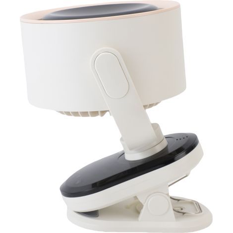 Ventilateur à pince Portable oscillant automatiquement à 100 vitesses, refroidissement pour la maison, les voyages, le bureau, chargement USB, touche tactile, affichage LED (1/5)