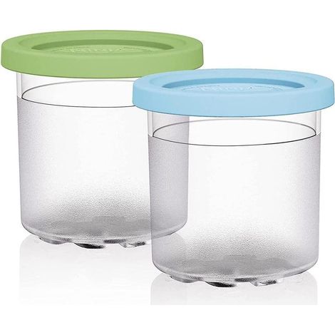 Lot de 2 ou 4 récipients de rechange avec couvercles, compatibles avec les machines à café Ninja NC299AM et C300S.