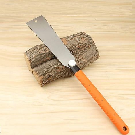 Scie japonaise Ryoba 250mm – Lame en acier SK5 pour coupe précise de bois dur et bambou – Poignée antidérapante ergonomique (1/5)