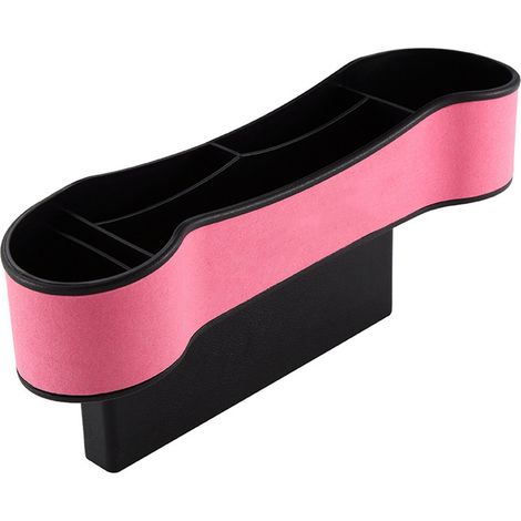 Espaceur de siège auto avec rangement latéral, boîte organisatrice intérieure pour BMW Série 3, X1, X2, X3, X5, rose, accessoire de voiture pratique (1/5)