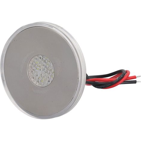 Plafonnier LED 10-24 V 0,5 W, éclairage blanc 4000 K, forme ronde, idéal pour la décoration intérieure et les escaliers.