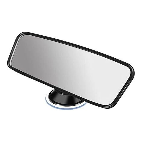 Rétroviseur intérieur universel, miroir de conduite orientable, rétroviseur conducteur anti-éblouissement, fixation par ventouse, ajustable pour voiture (1/5)