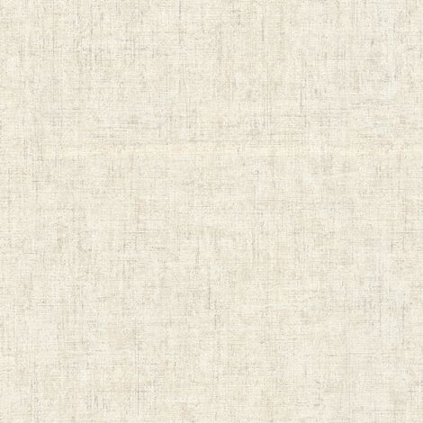 Papier peint cuisine & salon | Papier peint beige crème effet textile moderne | Tapisserie beige crème tendance unie texturée - 10,05 x 0,53 m (1/5)