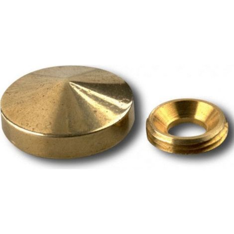 Select Tapas de Tornillo Cónicas Latón Pulido 10 piezas
