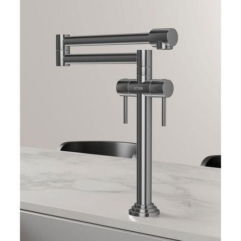 Rubinetto cucina stile retrò - cromato