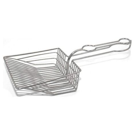 Pelle à litière en métal pour chat, trou fin, en acier inoxydable, petit trou, Tofu Bentonite, outil de pelle en fer (1/5)