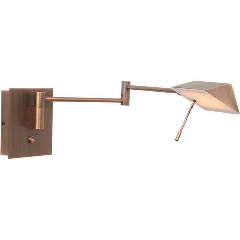 Steinhauer - wandleuchte - Retina - bronze - metall - bettlampe - (1/5)