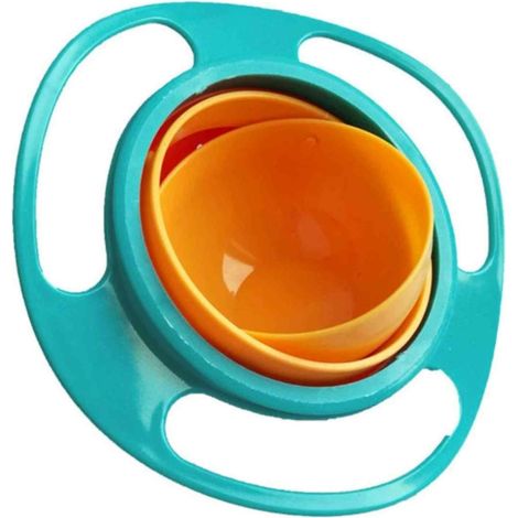 Bol OVNI, bol d'équilibre rotatif à 360°, anti-déversement, bol bébé, bol enfant amusant, bol gyroscopique (1/5)