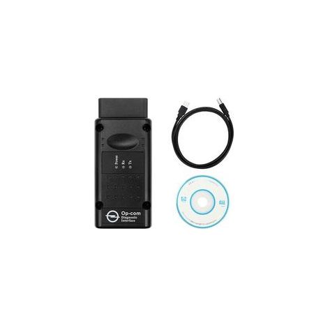 Testeur de diagnostic d'interface, voiture OPCOM 2012V Can OBD2 Oper Firmware V1.99, USB, noir