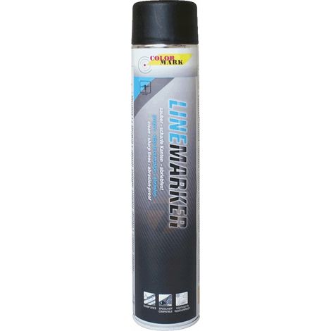 Vernice spray ColorMark LineMarker per segnaletica orizzontale/a strisce, nera, 750 ml (1/5)