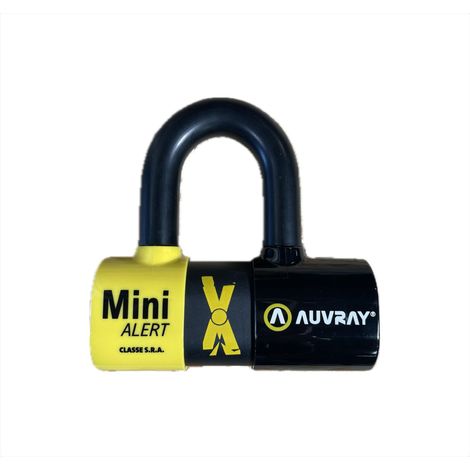 AUVRAY - ANTIVOL BLOQUE DISQUE MOTO XTREM MINI ALERT - CERTIFIÉ ART 4329 & SRA - ALARME INTÉGRÉE 120 DB - NIVEAU DE SÉCURITÉ 9/1