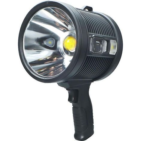 Lampe torche LED 200 000 lumens, faisceau ultra-lumineux, rechargeable, pratique (1/5)