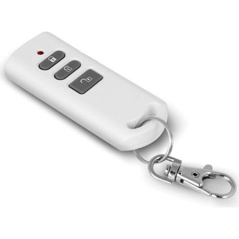 Télécommande - Pour Système D'alarme - 4 Boutons Arm Disarm Home SOS - Fréquence 868 Mhz - Pile CR2032 Incluse - 31 X 72 X 13 Mm - 1 Pièce (1/4)