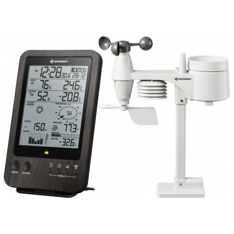 Station météo BRESSER 5-en-1 avec capteur extérieur - Noir (1/3)