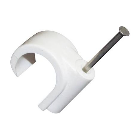 TRU COMPONENTS 523532 Cavalier 1571797 Plage de Ø du faisceau 20 mm (max) blanc mat 100 pc(s)