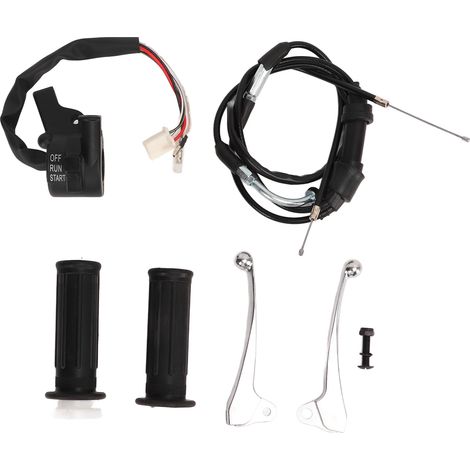 Kit de levier de frein avec interrupteur de démarrage et d'arrêt de poignée de câble d'accélérateur pour vélo tout-terrain PW50 PY50