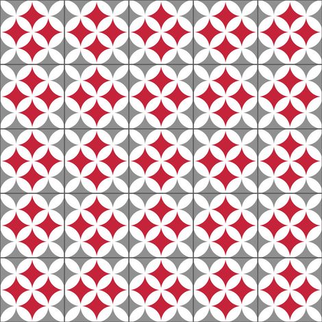 Azulejo adhesivo 3D Odense Rojo - Access Deco