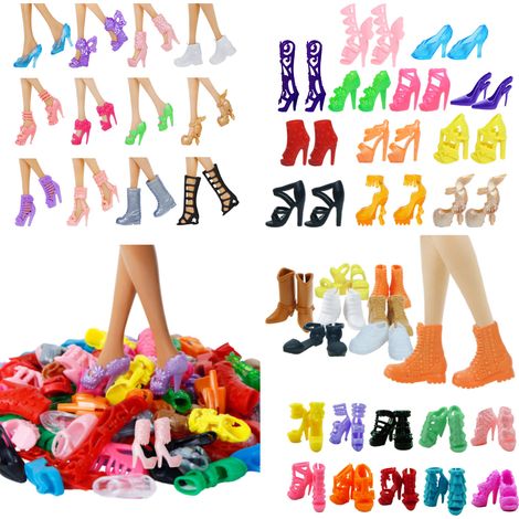 Chaussures à talons hauts et plates pour poupées Barbie (homme et femme) de 26 à 30 cm, modèles variés, livraison aléatoire (1/4)