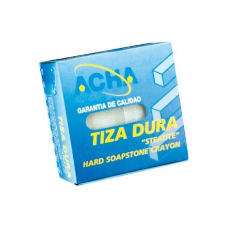PAQUETE 12 TIZAS CERA HEXAG. MARCA CUALQUIER SUPERFICIE "ACHA" AMARILLO - ACHA