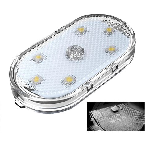 Plafonnier de voiture tactile, chargement USB, mini lampe de lecture LED blanche (1/4)