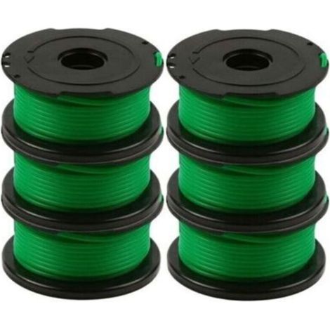 Pack of 6 spools of trimmer line for Black and Decker GL7033, GL8033, GL9035, 6 m, DEBUNS (1/5)
