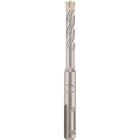 kwb HB4X SDS Plus Hammerbohrer, 110 mm, Ø 8 mm (Hartmetall-Platte, Vier Schneiden, Zentrierspitze, Vierfach-Plus-Spirale, Werkzeugstahl, SDS Plus)