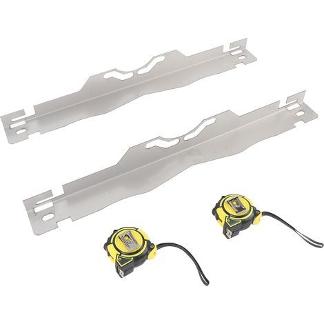 Achsvermessungsplatten aus Edelstahl, mit 2 Messbandspitzen und 3-Meter-Maßbändern, für alle Pkw, Limousinen und SUVs (1/5)