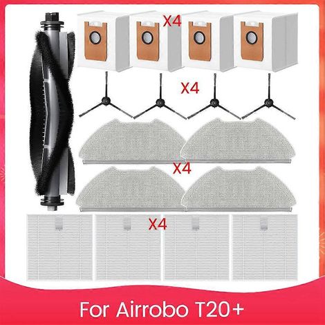 Filtre pour aspirateur brosse pour aspirateur Filtre de brosse pour aspirateur filtre de T20+ Robotic Aspirateur Main Side Brosse HEPA Filtre Serpillière Cloth Dust Bags (1/5)