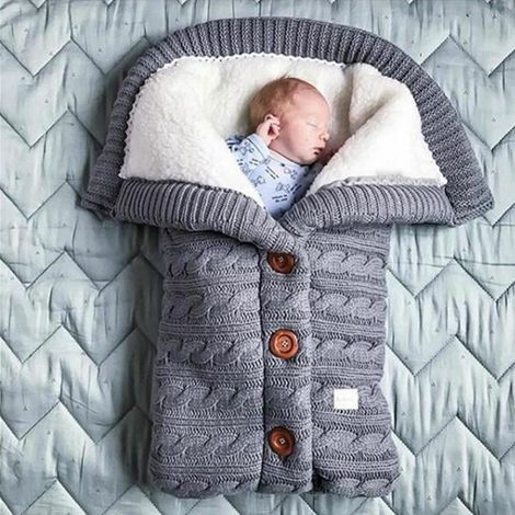 Manta unisex de forro polar suave para bebé de 0 a 12 meses, multifuncional, cálida, duradera, ideal para todas las estaciones y un regalo perfecto para baby shower. (1/4)