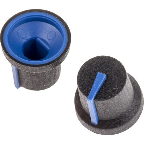 Bouton de potentiomètre RS PRO, Axe de 6mm, Diamètre de 16.8mm, Enfichable