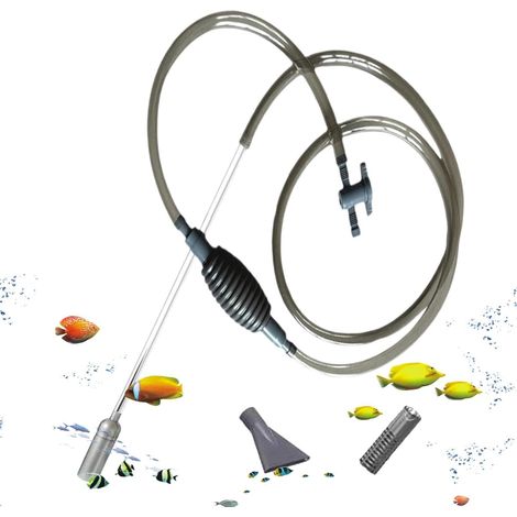 Générique Changeur d'eau pour Aquarium Outil de Nettoyage de Gravier(260cm),Pratique Siphon Gravier Bac Poissons - pour Crevettes Betta Maison Bureau Appartement Chambre Salon (1/5)