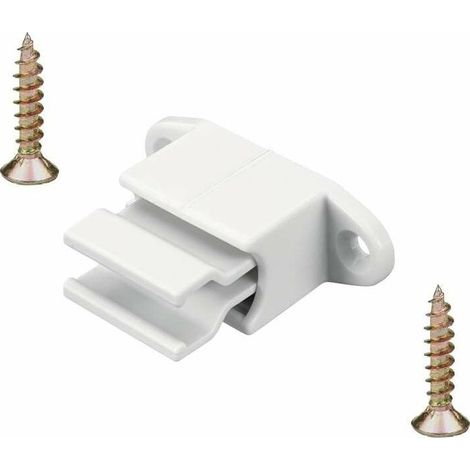 Clip bloqueur de manivelle volet Roulant réglable blanc Support Guide Manette Plastique 14mm Universel fenêtre Mur à Visser (1/3)