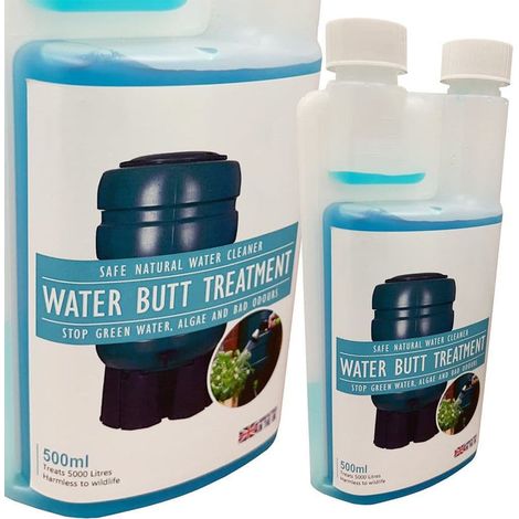 Natural Wildlife Friendly Water Butt Treatment Cleaner UV Blocker Prevents Green Water & Algae