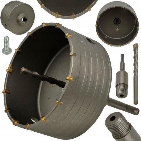 Corona de taladro para concreto para caja 100 mm SDS Max (1/5)