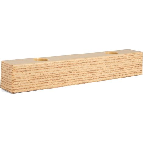 Q&Q pata plástico modelo maya 220x35 h35 acabado haya natural (1/3)