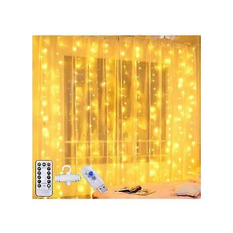 SZTXJ 300 LED-Lichterkette fürs Schlafzimmer, 9,8 x 9,8 m, USB-betrieben, 8 Beleuchtungsmodi, für drinnen und draußen, mit Fernbedienung (1/5)